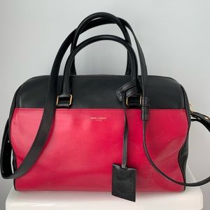 Saint Laurent Duffel Leather Shoulder Handbag
